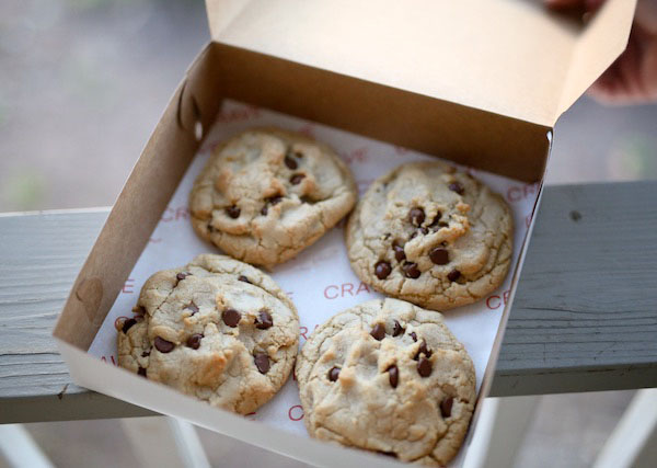 An opened cookie crate